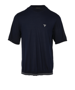 Prada Logo Embroidered Knit Top, Tops - Designer Exchange | Buy