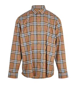 Burberry Shefford Check Shirt, Mens, Cotton, Brown, Sz XXXL, 3*
