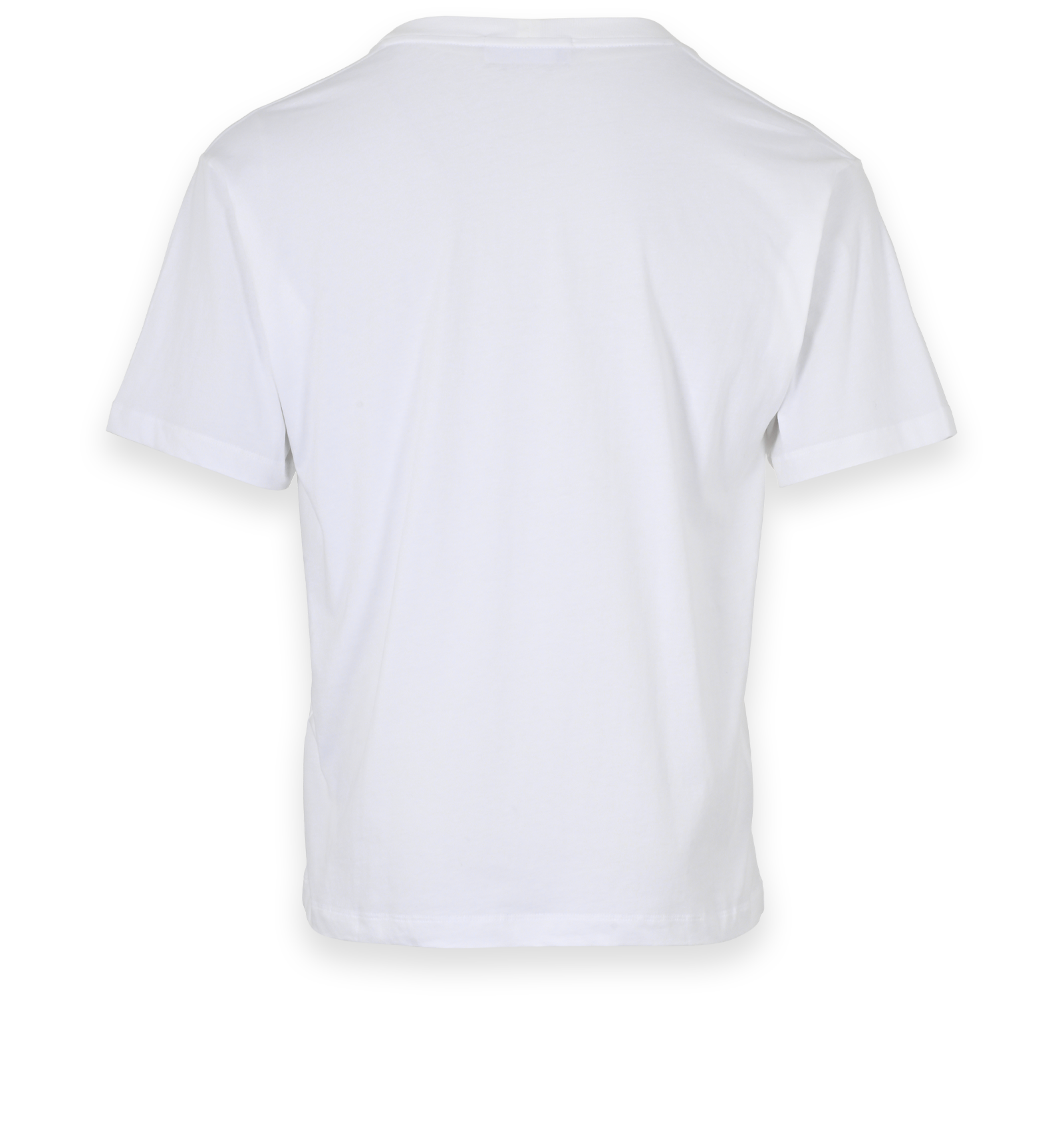 Stone Island Logo Print T-Shirt, &pound;110, Clothing, White, Cotton, Back view