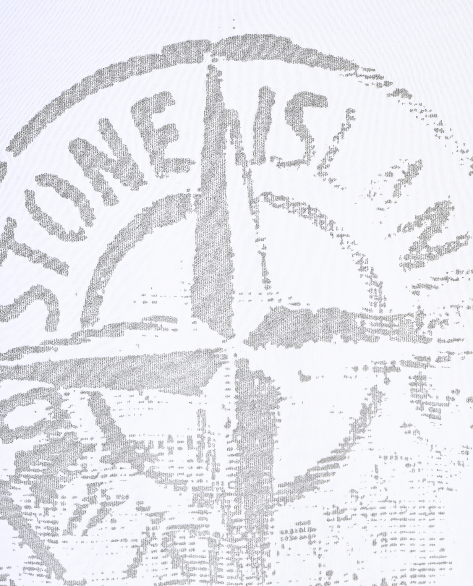 Stone Island Logo Print T-Shirt, &pound;110, Clothing, White, Cotton, Other view