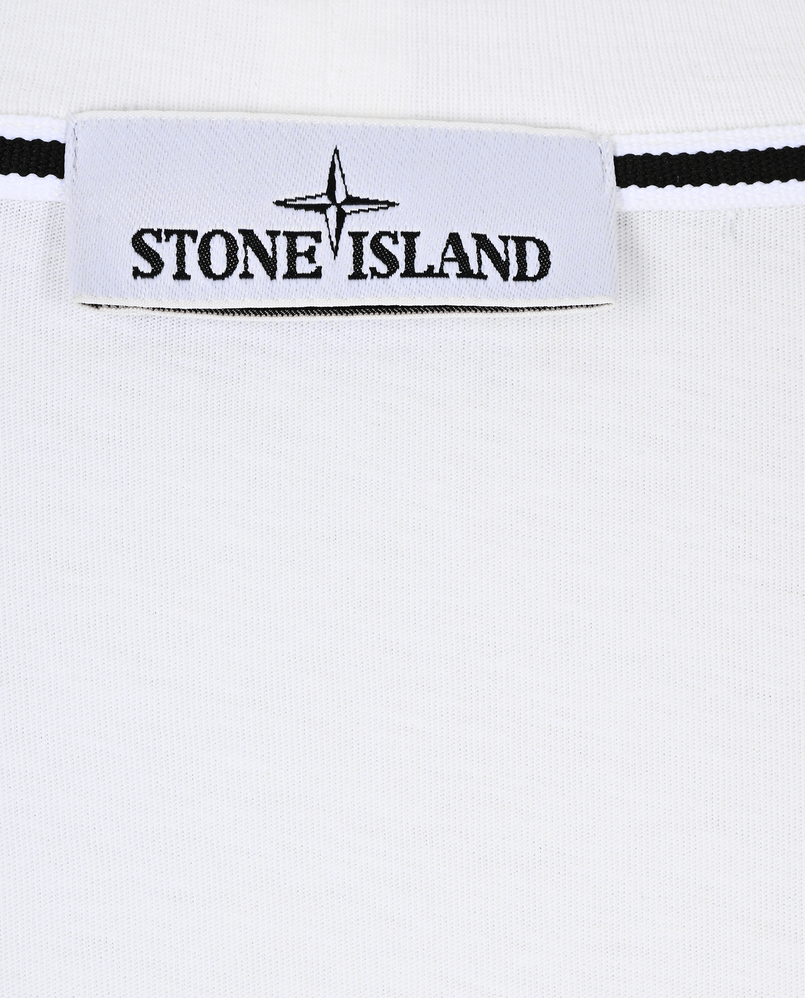Stone Island Logo Print T-Shirt, &pound;110, Clothing, White, Cotton, Other view