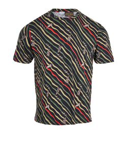 Loewe x Paula's Ibiza Flag T-shirt, Mens, Cotton, Black/Green, Sz M, 2*