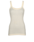 Bottega Veneta Ribbed Tank Top, £220, Clothing, Cream, Cotton, Front view
