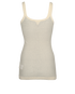 Bottega Veneta Ribbed Tank Top, £220, Clothing, Cream, Cotton, Back view