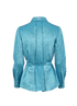 Gucci Belted Shirt, £195, Clothing, Blue, Silk, Back view