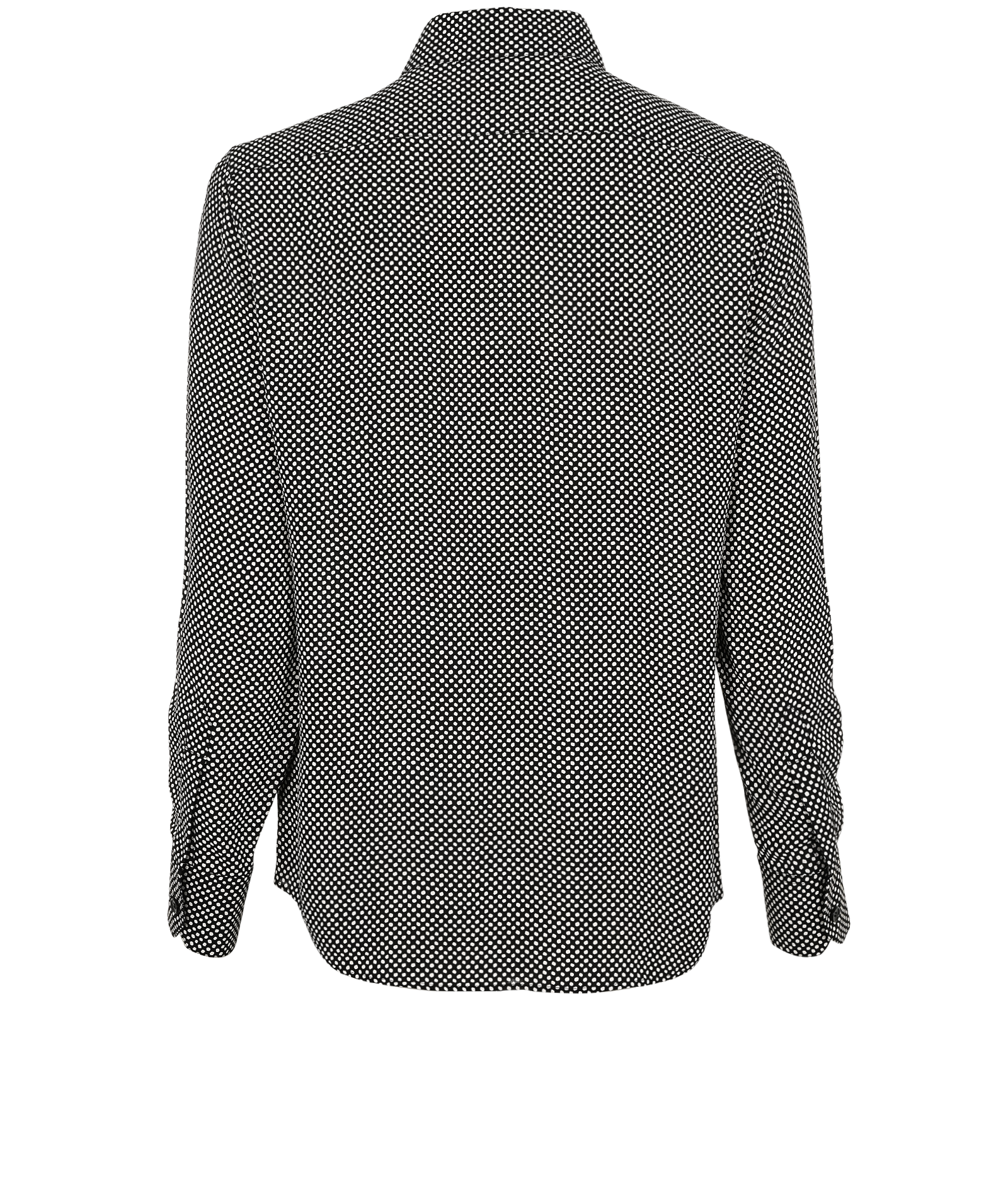 Celine Polka Dot Blouse, &pound;195, Clothing, Black/White, Viscose, Back view