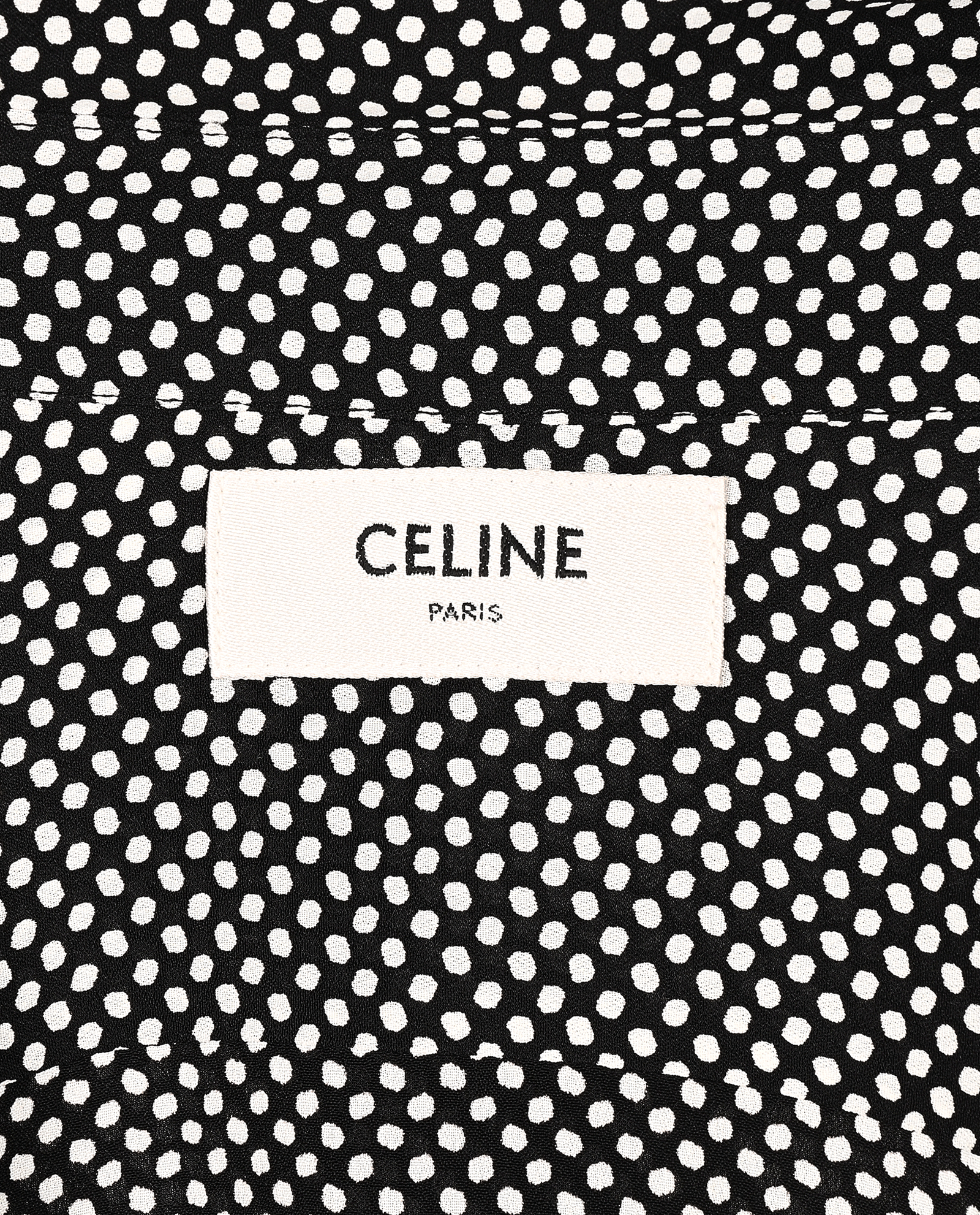 Celine Polka Dot Blouse, &pound;195, Clothing, Black/White, Viscose, Other view