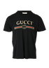 Gucci Distressed T-Shirt, &pound;175, Clothing, Black, Cotton, Front view