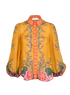 Zimmermann Floral Printed Shirt, £140, Clothing, Yellow, Cotton, Front view