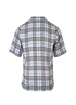 Burberry Check Short Sleeves Shirt, £195, Clothing, Blue, Viscose, Back view