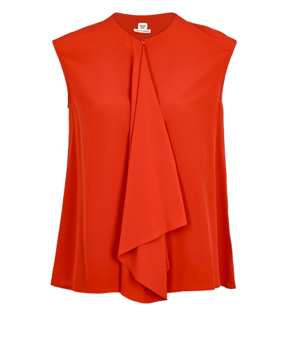 Hermes Sleeveless Top, £175, Clothing, Red, Silk, Front view