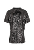 Burberry Sequins Key Hole Top, £170, Clothing, Black, Cotton/Sequins, Back view