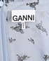 Ganni High Neck Floral Top, £80, Clothing, Blue, Viscose, Other view