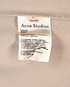 Acne Studios Ribbed Logo Collar T-Shirt, &pound;80, Clothing, Beige, Viscose, Other view
