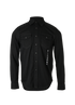 Givenchy Logo Embroidered Overshirt, £310, Clothing, Black, Cotton, Front view