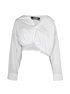 Jacquemus Le Splash Cropped Shirt, £175, Clothing, White, Cotton, Front view