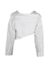 Jacquemus Le Splash Cropped Shirt, £175, Clothing, White, Cotton, Back view