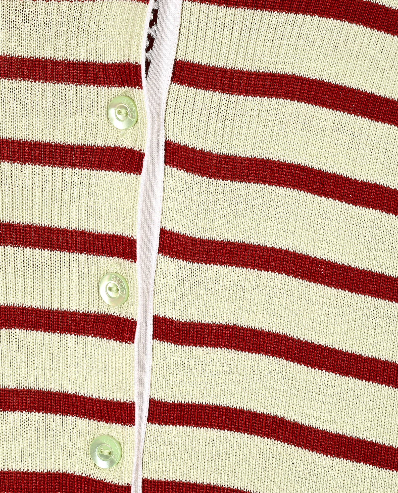 Gucci Stripes Polo Shirt, &pound;395, Clothing, Green/Red, Silk, Other view