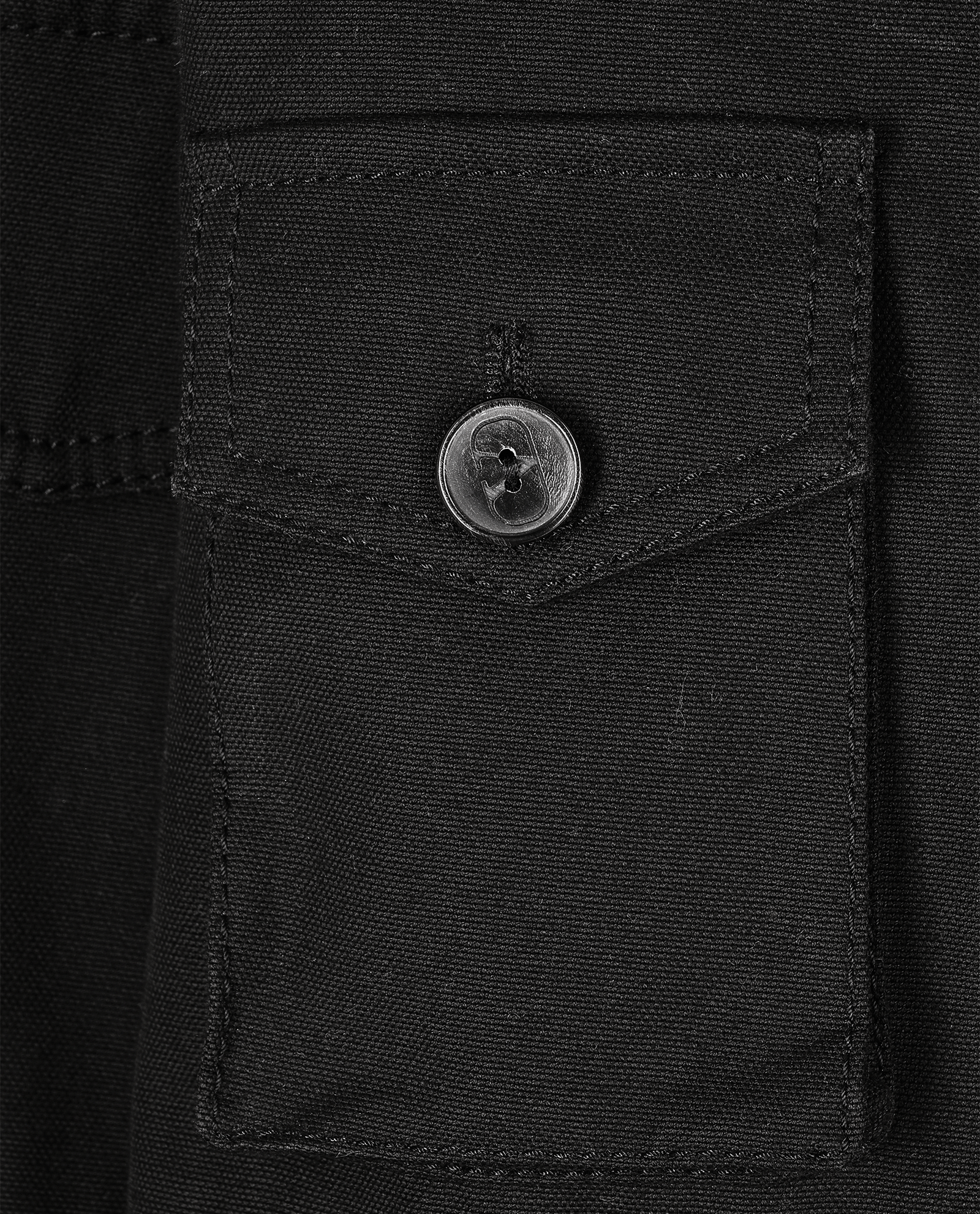 Valentino Rockstud Overshirt, &pound;350, Clothing, Black, Cotton, Other view