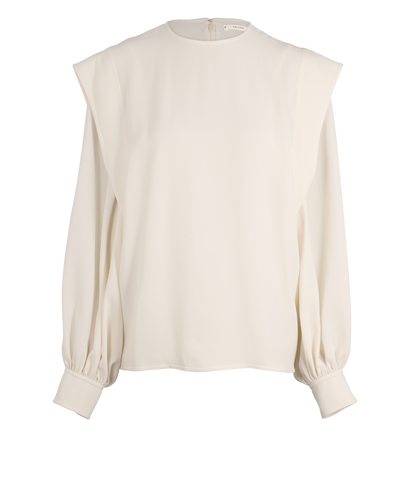 Celine Blouse, &pound;80, Clothing, Cream, Polyester (Polymer), Front view