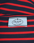 Prada Long Sleeved Striped Top, £180, Clothing, Navy/Red, Cotton, Other view