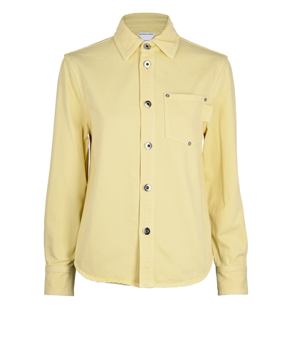Bottega Veneta Denim Shirt, £350, Clothing, Yellow, Cotton, Front view