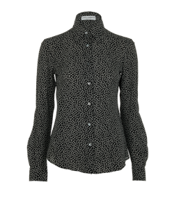 Dolce & Gabbana Floral Shirt, Silk, Black/White, UK6, 3*