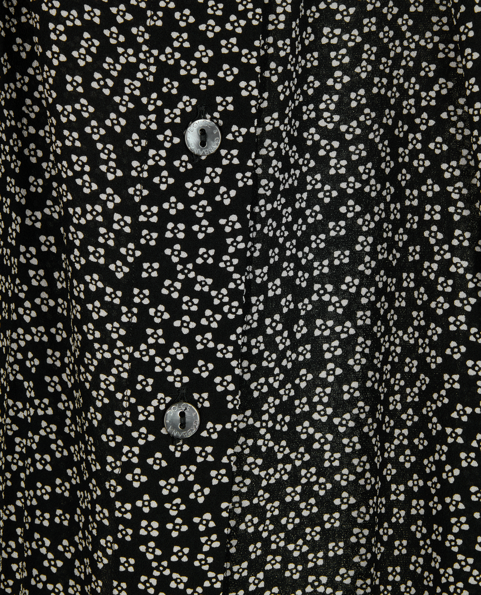 Dolce & Gabbana Floral Shirt, &pound;195, Clothing, Black/White, Silk, Other view