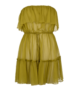 Gucci Chiffon Top, Silk, Green, UK10, 3*