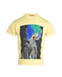 Acne Studios Graphic Oversized T-Shirt, &pound;80, Clothing, Yellow, Cotton, Front view