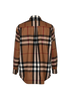 Burberry Oversized Check Shirt, £160, Clothing, Brown, Wool, Back view