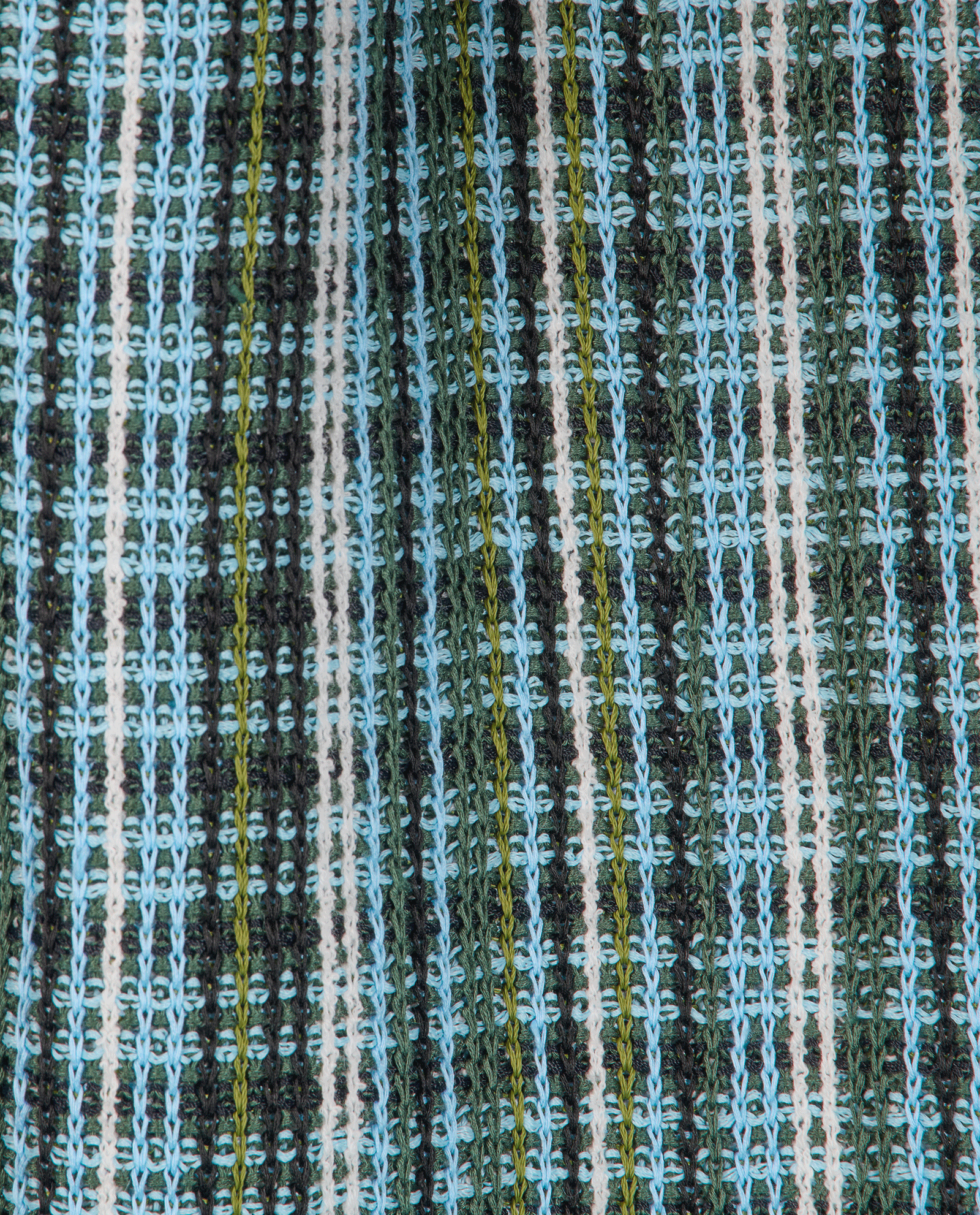 Bottega Veneta Checked Tank Top, &pound;190, Clothing, Black/Blue/White, Linen/Viscose, Other view