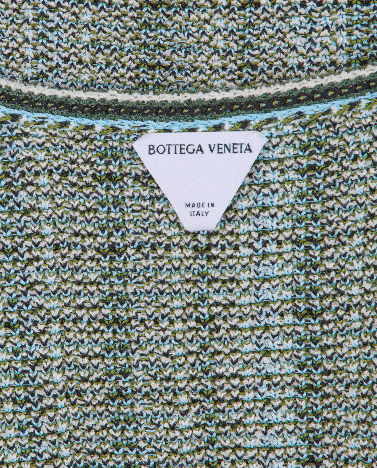 Bottega Veneta Checked Tank Top, &pound;190, Clothing, Black/Blue/White, Linen/Viscose, Other view