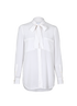Burberry Bow Tie Blouse, £150, Clothing, White, Silk, Front view