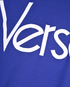 Versace Logo Embroidered T-Shirt, &pound;110, Clothing, Blue, Cotton, Other view