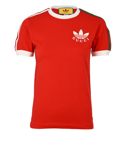 Gucci x Adidas T-Shirt, £150, Clothing, Red, Cotton, Front view