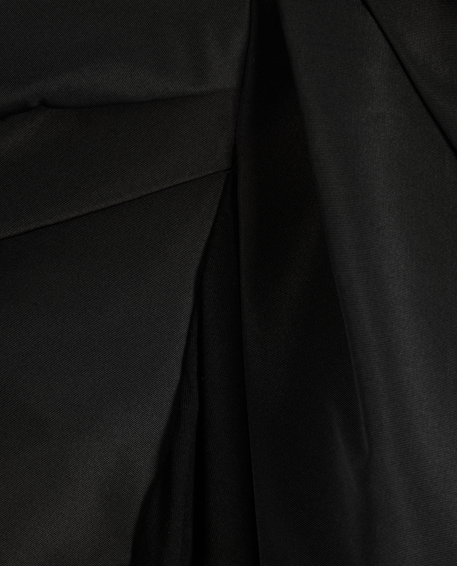 Alexander McQueen Asymmetric Peplum Top, &pound;195, Clothing, Black, Cotton/Polyester (Polymer), Other view