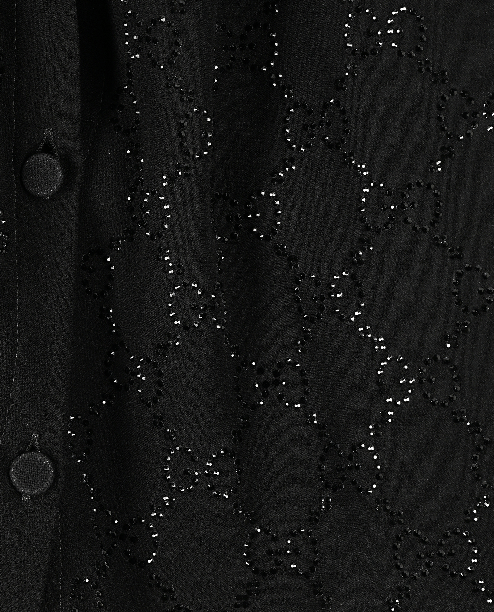 Gucci GG Crystal Embellished Shirt, &pound;350, Clothing, Black, Silk, Other view