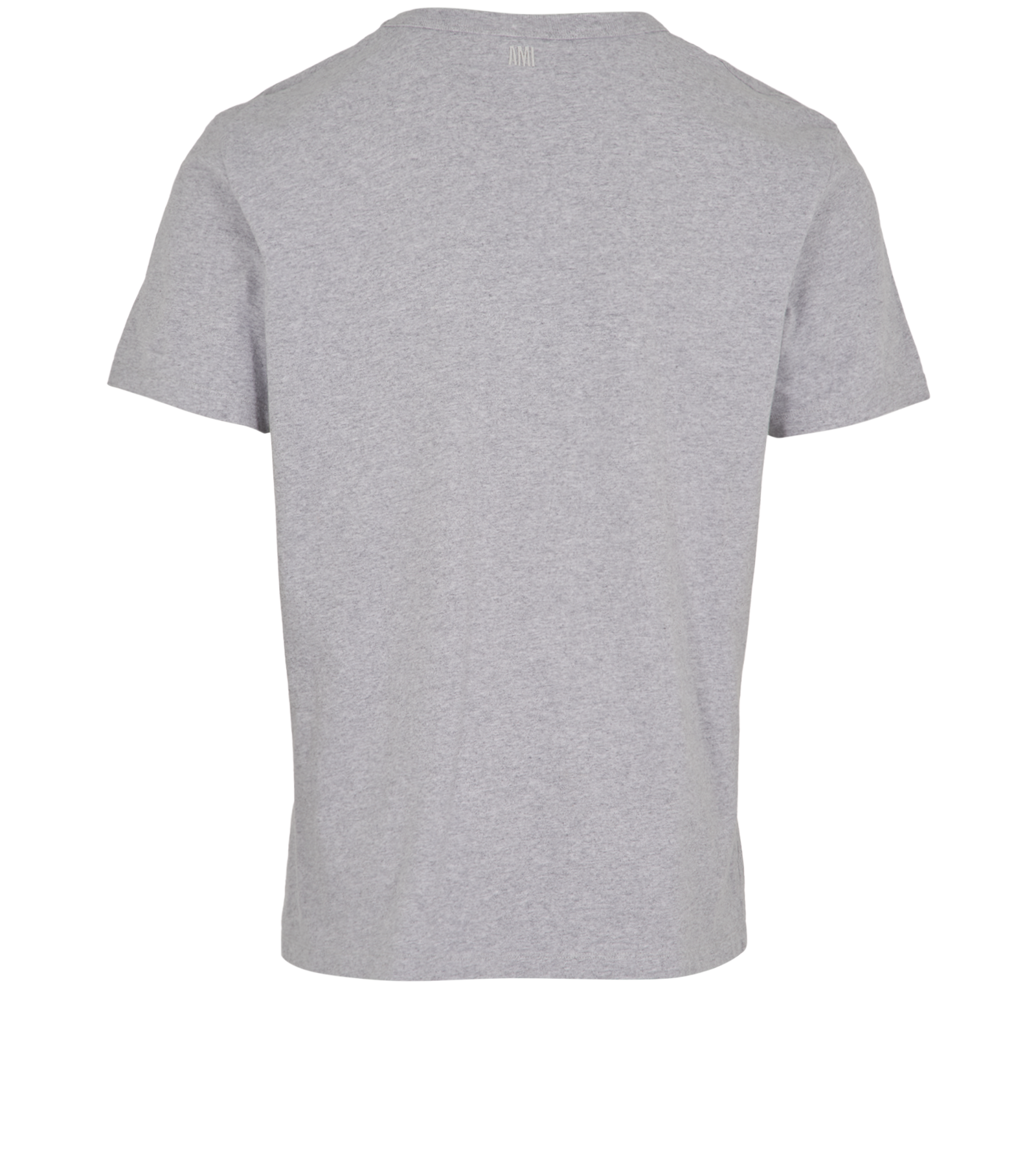 Ami Paris Logo Print T-Shirt, &pound;50, Clothing, Grey, Cotton, Back view