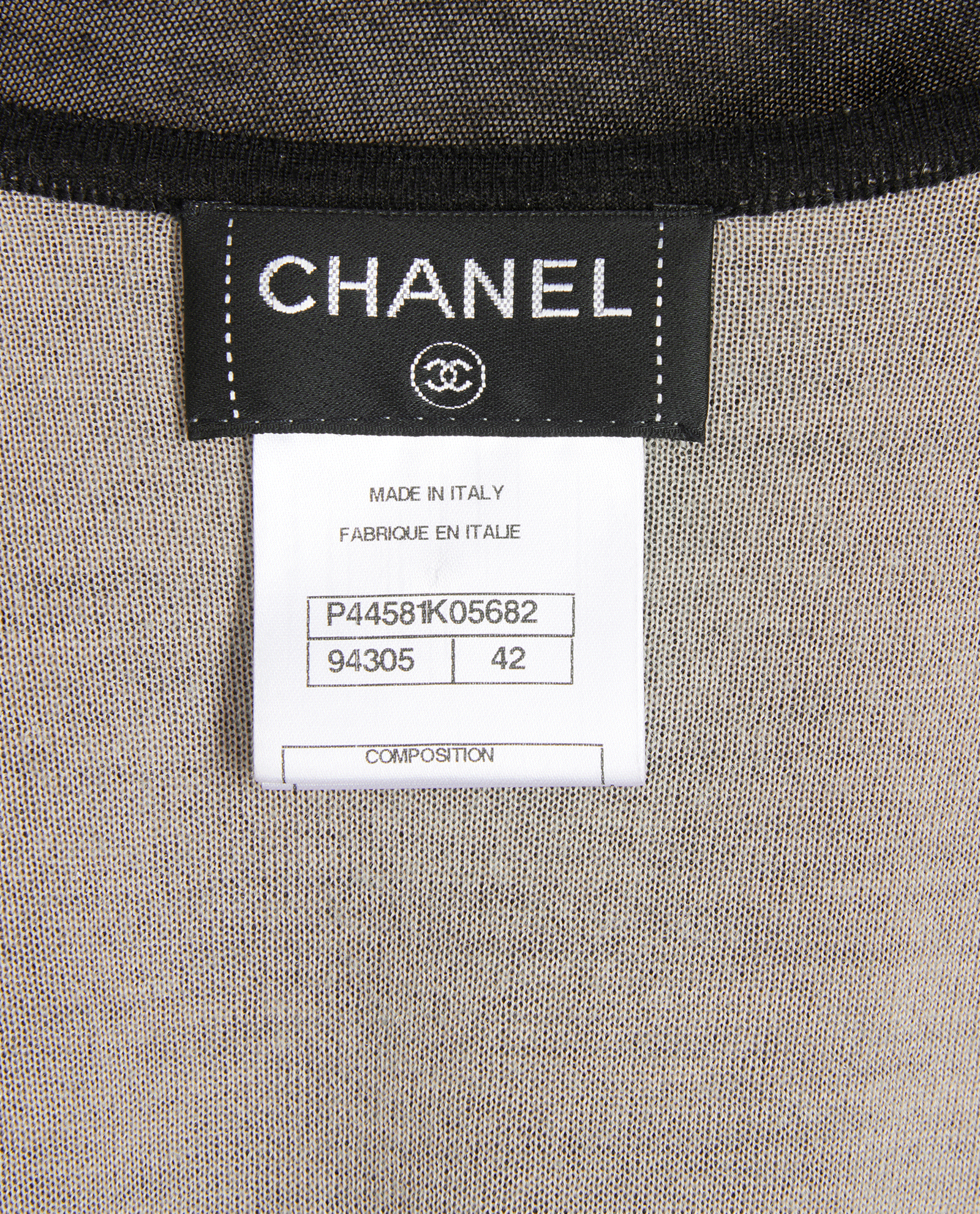 Chanel CC Knit Vest, &pound;395, Clothing, Black, Cashmere, Other view