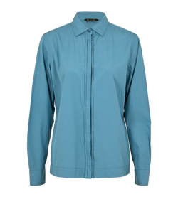 Loro Piana Viviane Shirt, Cotton, Blue, UK 16, 3*