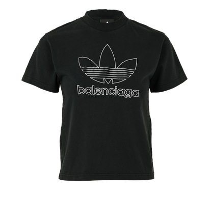 Balenciaga x Adidas T-Shirt, £190, Clothing, Green, Cotton, Front view