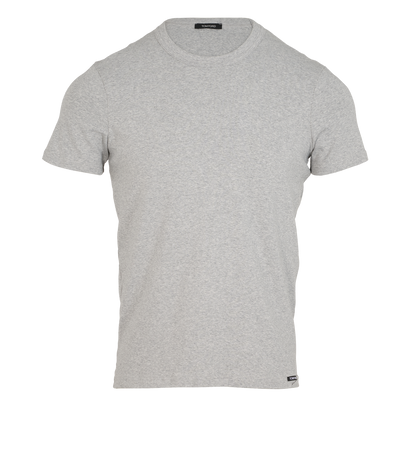Tom Ford Basic T-Shirt, &pound;110, Clothing, Grey, Cotton, Front view