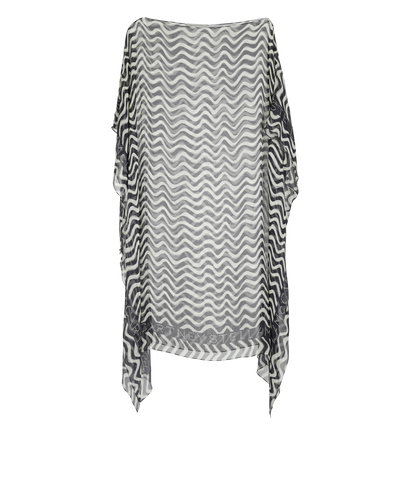 Stella McCartney Resort Wear Poncho, &pound;180, Clothing, Grey, Silk, Front view