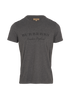 Burberry Logo Print T-Shirt, &pound;110, Clothing, Grey, Cotton/Polyester (Polymer), Front view