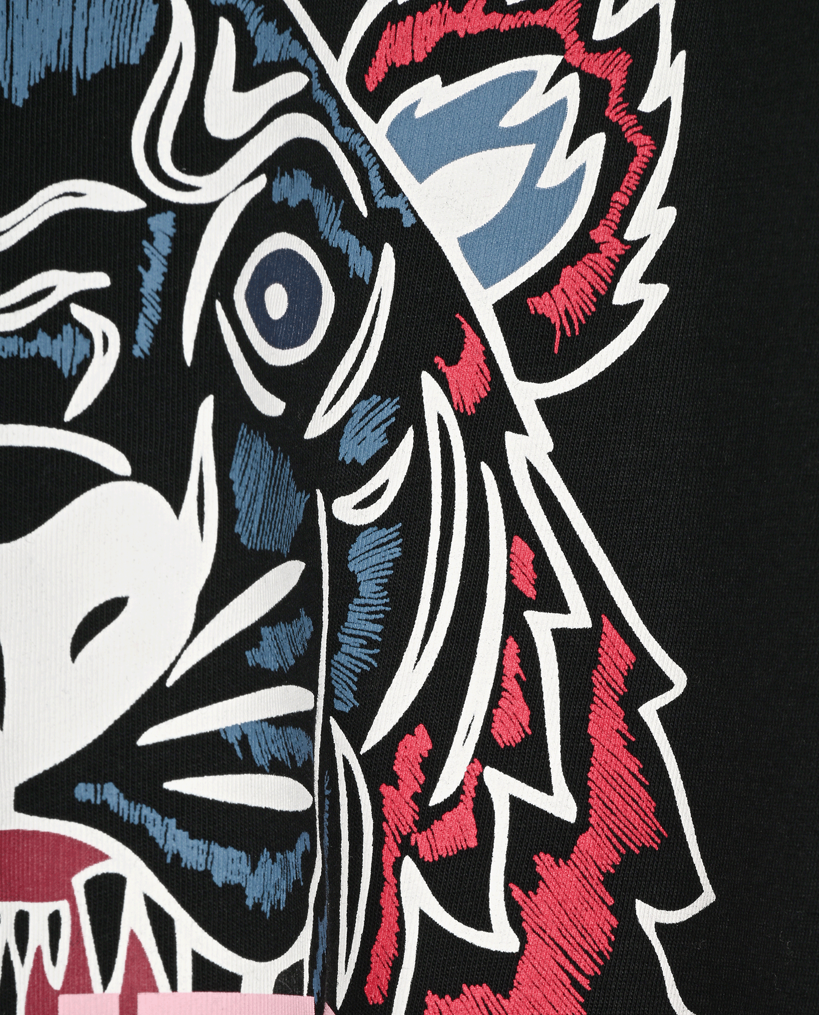 Kenzo Tiger T-Shirt, &pound;60, Clothing, Black, Cotton, Other view