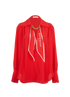 Givenchy Chain Blouse, &pound;195, Clothing, Red, Silk, Front view