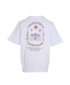 Casablanca Le Temple Du Sport T-Shirt, &pound;110, Clothing, White, Cotton, Back view