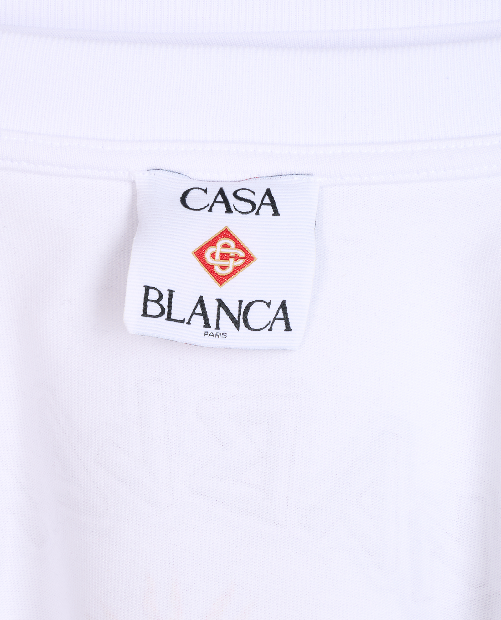 Casablanca Le Temple Du Sport T-Shirt, &pound;110, Clothing, White, Cotton, Other view