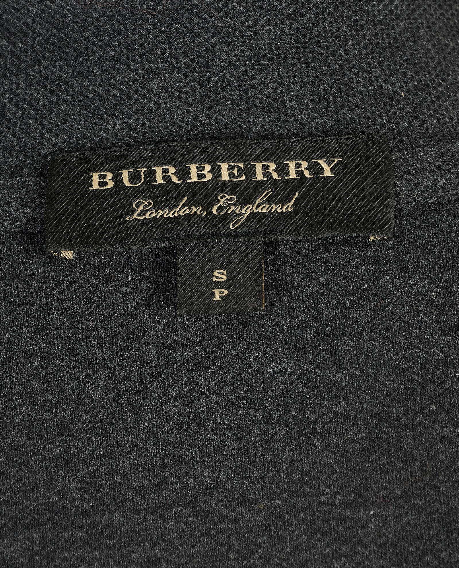 Burberry Polo Shirt, &pound;110, Clothing, Grey, Cotton, Other view